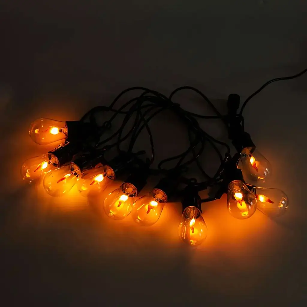 Ретро-гирлянда уличная GarlandoPro 10 LED длина 5 м, имитация огня (S141) - фото 10