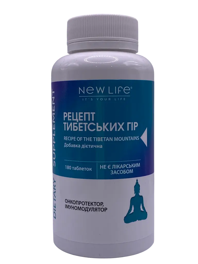 Рецепт New Life тибетських гір комплекс східних грибів 180 таблеток