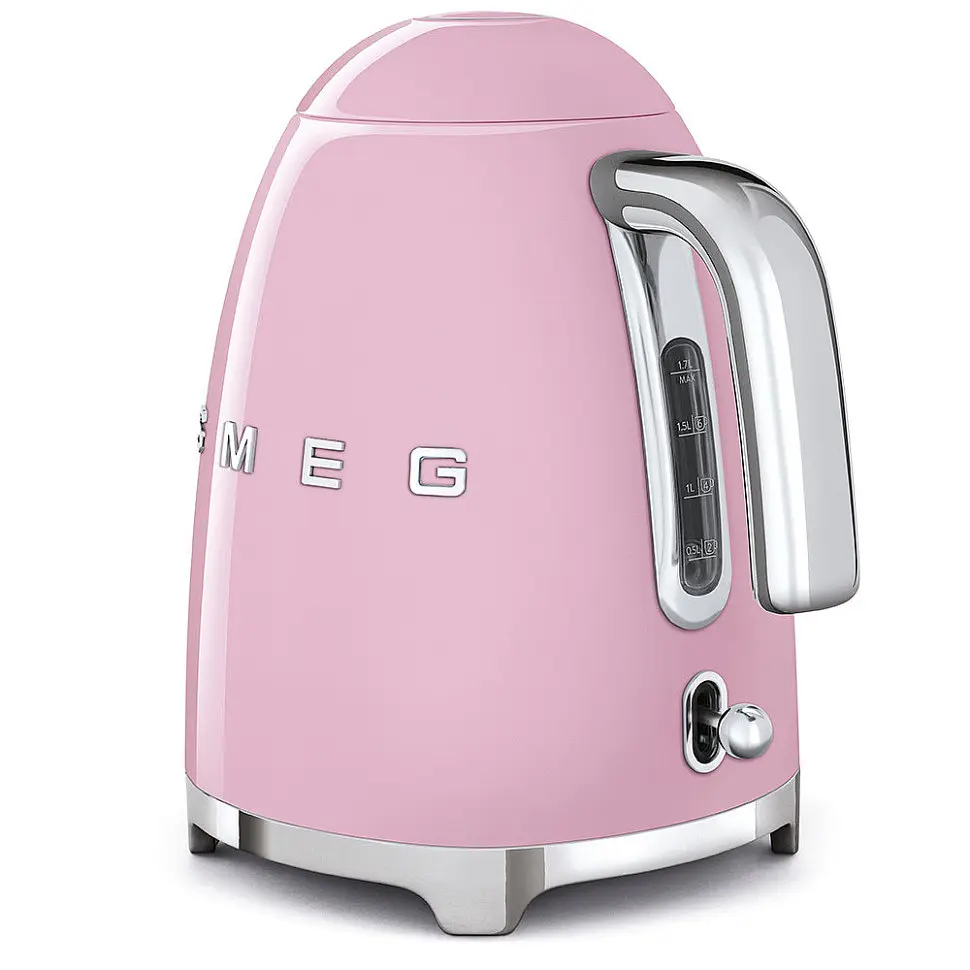 Чайник електричний Smeg (KLF03PKEU) Retro Style 50's - 1,7л - рожевий, Рожевий - фото 4