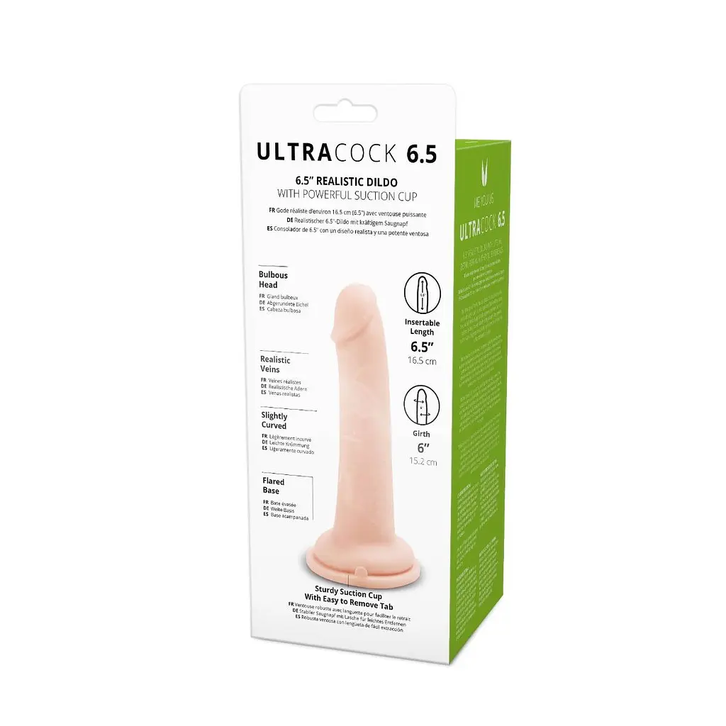 Фалоімітатор Me You Us Silicone Ultra Cock 6.5 in 16.5 см (тілесний) - фото 5