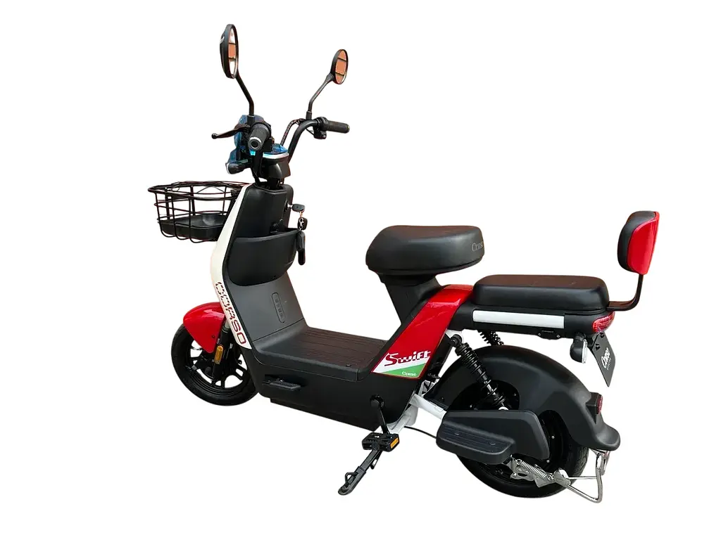 Электроскутер Двухместный Corso Swift SW (500W/60V/20Ah) Бежево-Красный - фото 7