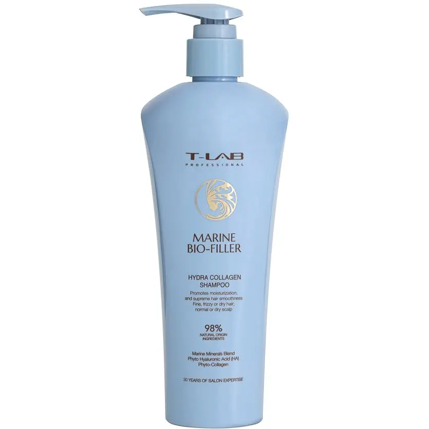 Подарочный набор T-LAB Professional Marine Bio-filler Hair and Scalp Ritual: шампунь 300 мл + кондиционер 300 мл + филлер 150 мл (66668249) - фото 2