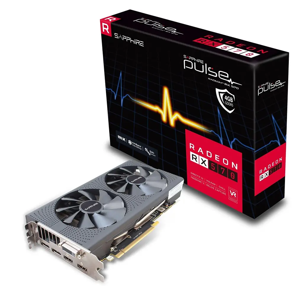 Відеокарта Sapphire AMD Radeon RX 570 4Gb Pulse D5 (11266-04) (GDDR5, 256 bit, PCI-E 3.0 x16) Б/в - фото 6