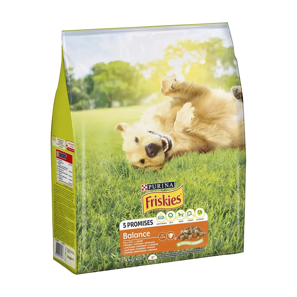Сухий корм для собак Purina Friskies Balans з куркою й овочами 2.4 кг (7613034232168) - фото 2