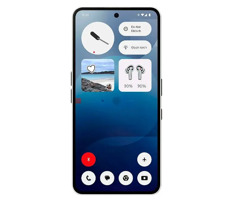 Смартфон Nothing Phone (3a) 6.77" 8/128ГБ, 2SIM, 5000 мАг, білий - фото 3