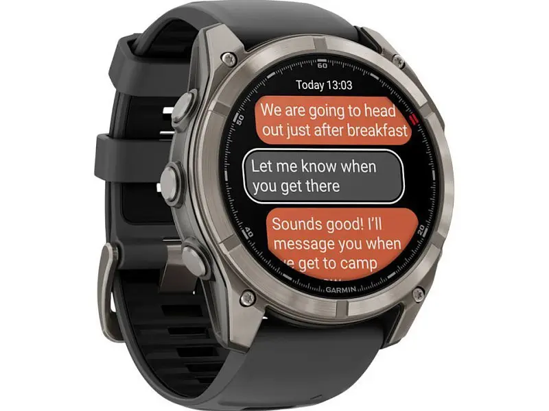 Смарт-годинник Garmin Fenix 8 Pro 51 mm AMOLED Titanium with Graphite/Black Silicone Band (010-03199-10/11) - фото 2
