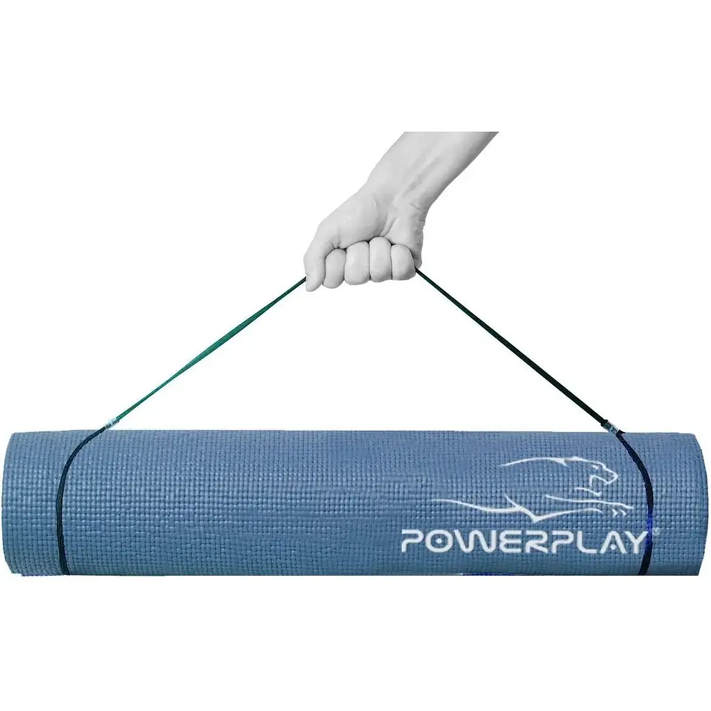 Коврик для йоги и фитнеса Power Play 4010 173 x 61 x 0.6 см, Navy - фото 2