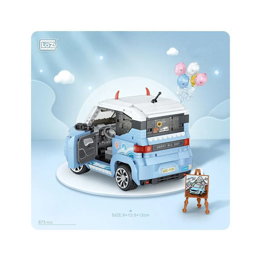 Конструктор LOZ mini Автомобіль MINI блакитний (1131) - фото 8