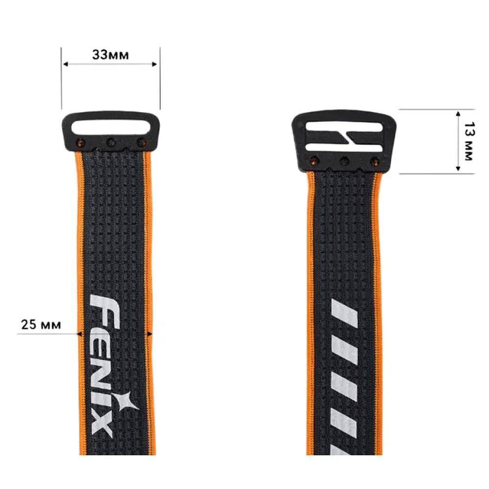Стрічка для налобних ліхтарів Fenix AFH-03 black/orange - фото 6
