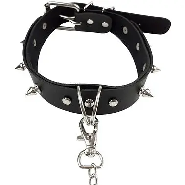 Нашийник з шипами та повідцем - Art of Sex - Collar Spikes and Leash - фото 3
