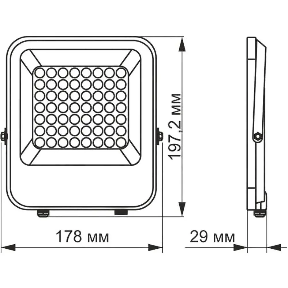 Прожектор Videx Premium LED F2 30W 5000K сенсорний день-ніч (VL-F2-305G-N) - фото 2