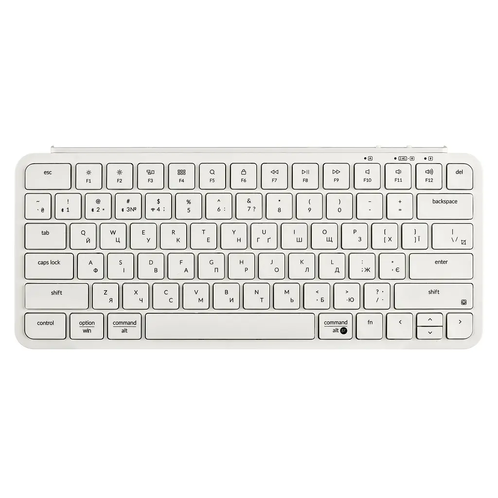 Клавіатура мембрана B1 Pro, USB/WL/BT, ivory white Keychron teh0013833 - фото 2