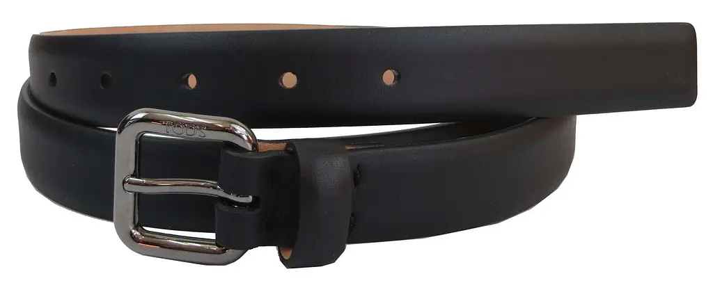 Ремінь жіночий Tod's 85-106 см 2.5 см шкіра Чорний - фото 3