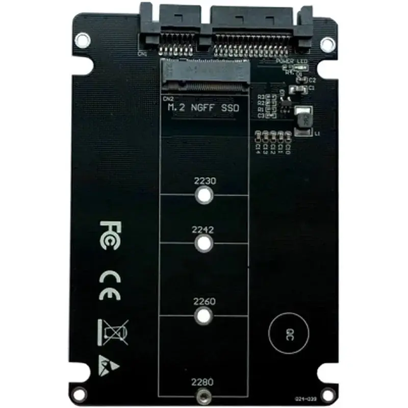Конвертор Dynamode 2.5'' SATA to M.2 (NGFF) SSD 22*30mm, 22*42mm, 22*60mm, 22*80mm (S103-1N-P) - фото 7