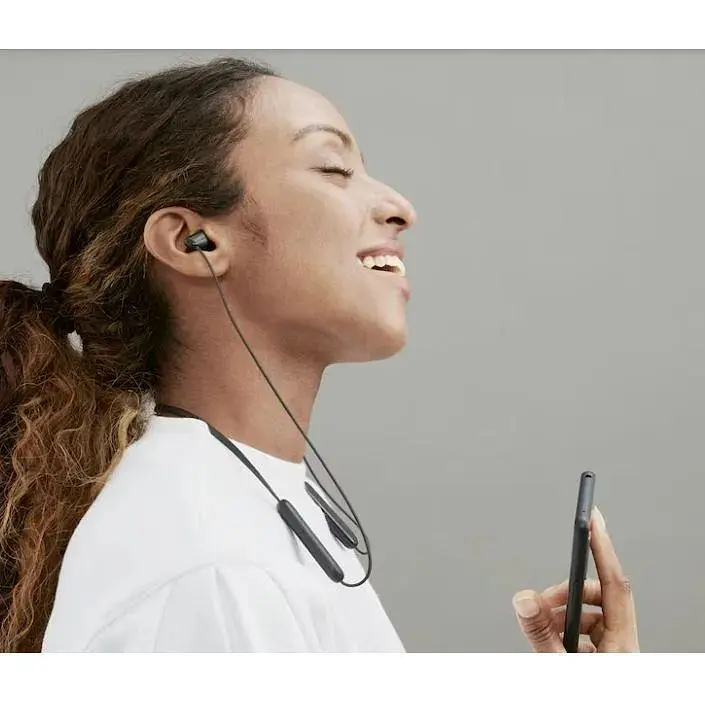 Наушники беспроводные Sony WI-C100 белые (WIC100W.CE7) - фото 6