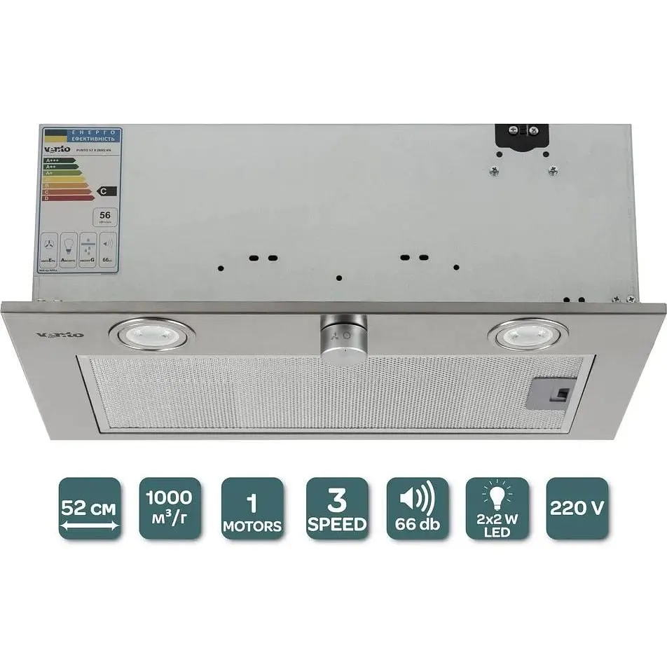 Вытяжка Ventolux Punto 52 X (800) KN - фото 4