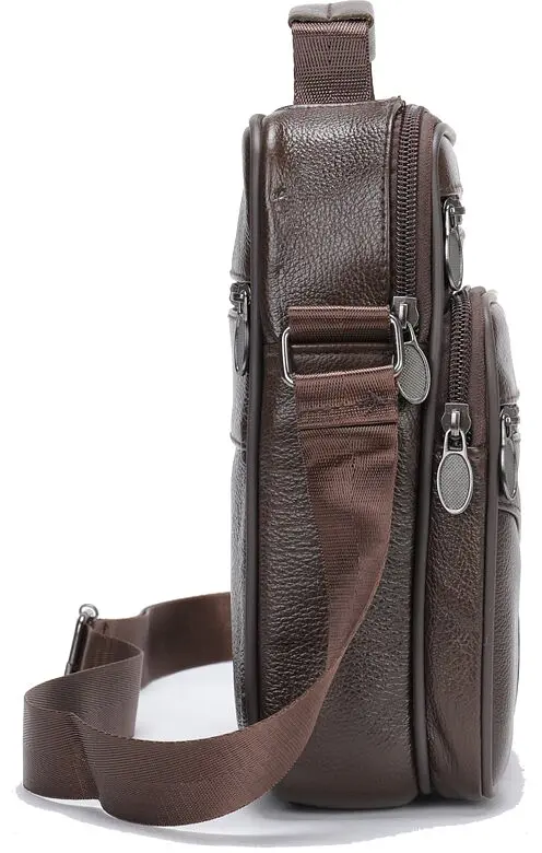 Сумка кожаная мужская Vintage 22,5х18,5х5 см sum0012794 - фото 10