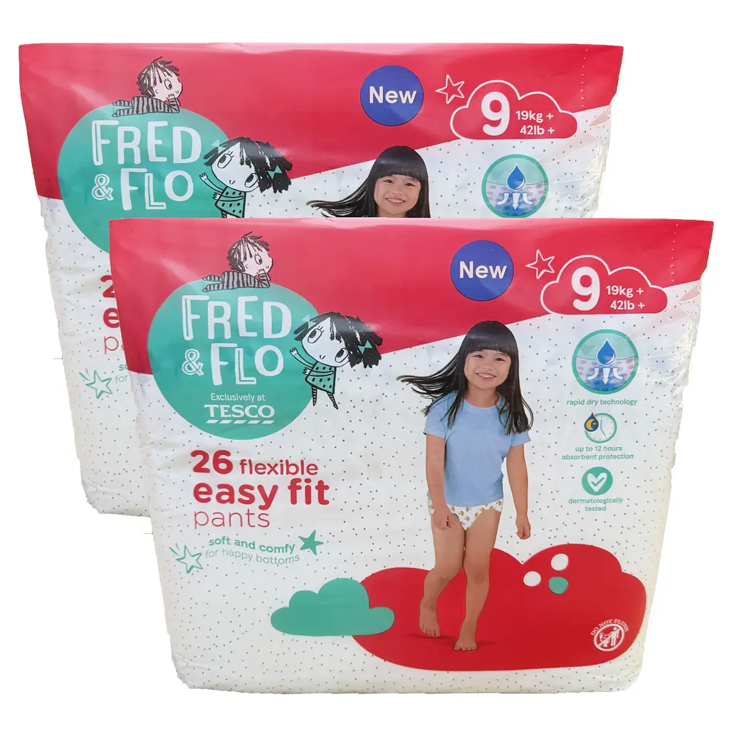 Підгузки - трусики Fred & Flo розмір 9 (19+ кг), 52 шт