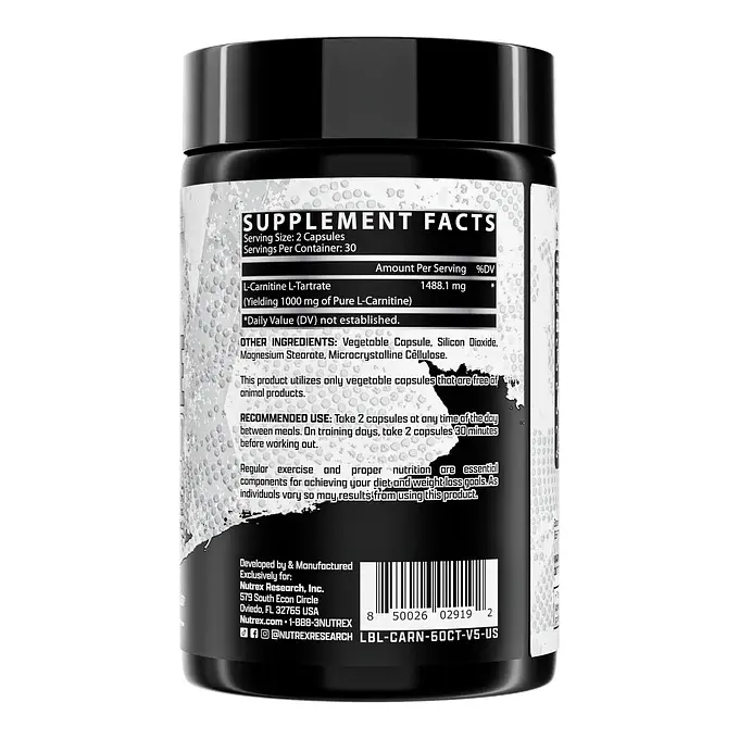 Жироспалювач Nutrex Research Lipo-6 Carnitine, 60 капсул - фото 3