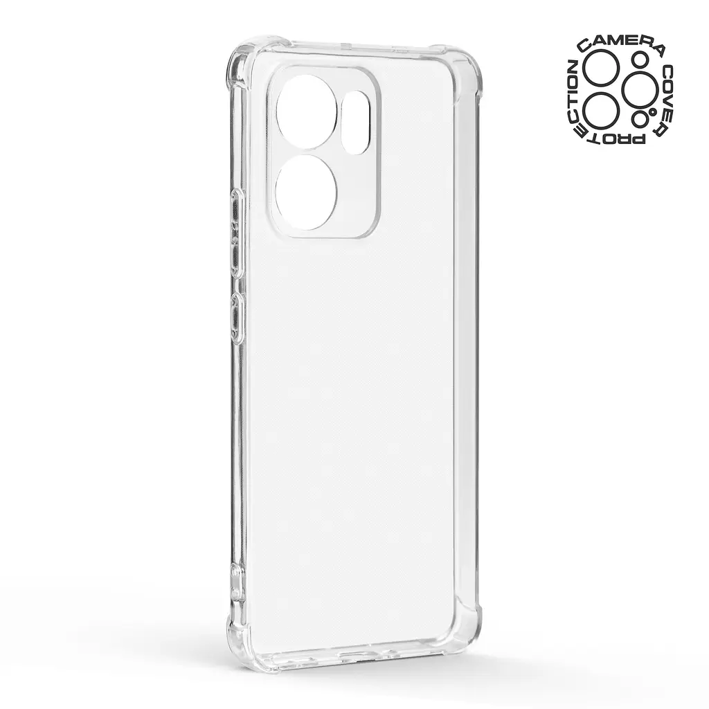 Прозрачный чехол для OPPO Reno13 F 5G/Reno13 F 4G/Reno13 FS 5G с защитой камеры и усиленными бортами, тонкий, силиконовый, бесцветный, ударостойкий, противоударный бампер c закрытой камерой, ArmorStandart (ARM82924) - фото 2