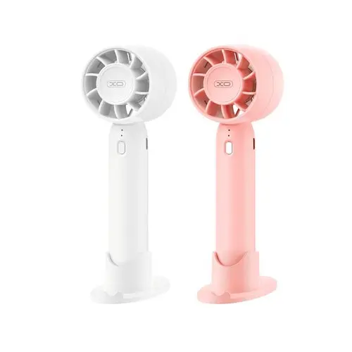 Вентилятор XO MF93 Mini Desktop/Handheld Fan 400mAh розовый - фото 5