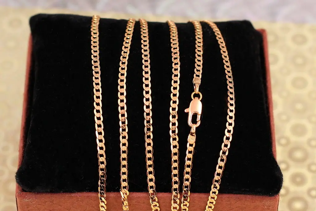 Ланцюг Xuping Jewelry панцирний з квадратними ланками 55 см 2 мм золотистий