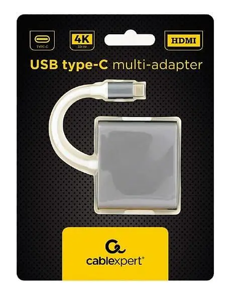 Переходник Cablexpert USB Type-C на HDMI A-CM-HDMIF-02-SG (A-CM-HDMIF-02-SG) - фото 2