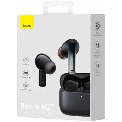 Навушники Baseus True Wireless Earphones Bowie M2+ чорні NGTW190001 - фото 2