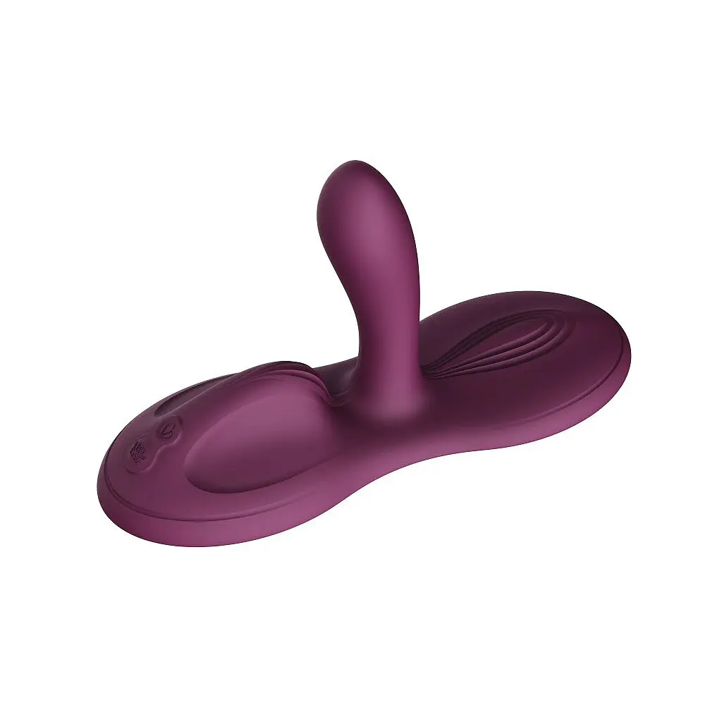 Sit-on-top смарт-вібратор Zalo - Flora Smart Vibrating Pad Velvet Purple, 9 моторів
