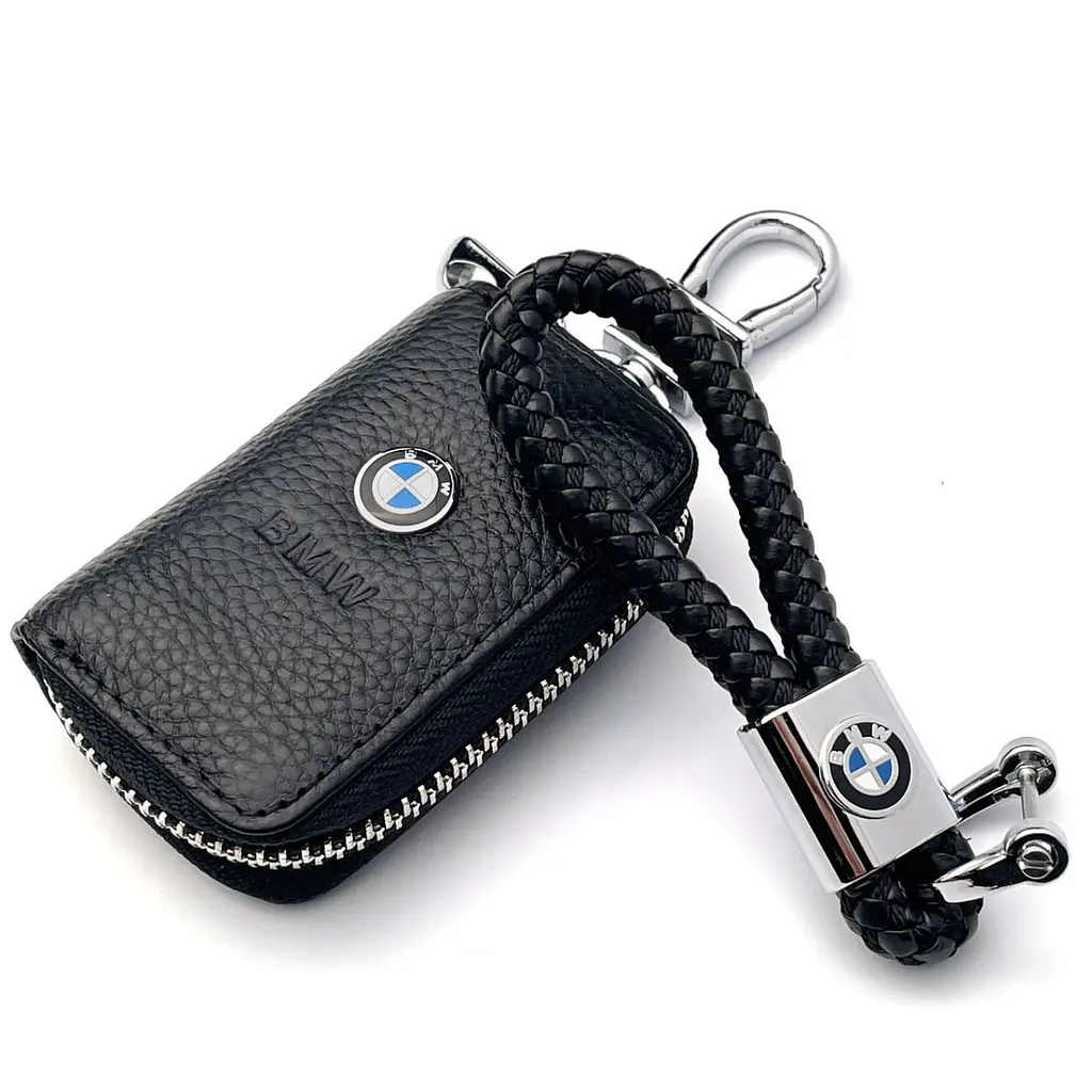 Автонабір №3 для BMW / брелок і чохол для автоключів з логотипом / тиснена шкіра - фото 2