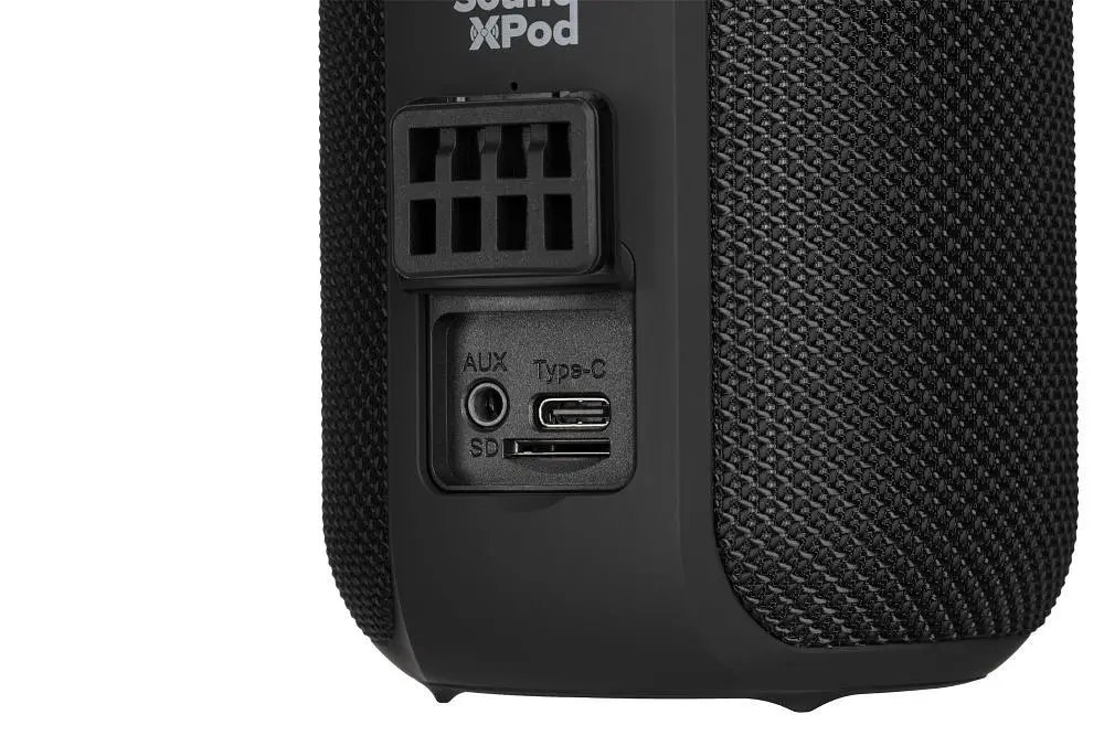 Акустична система 2E SoundXPod TWS MP3 Wireless Waterproof Black (2E-BSSXPWBK) - фото 4