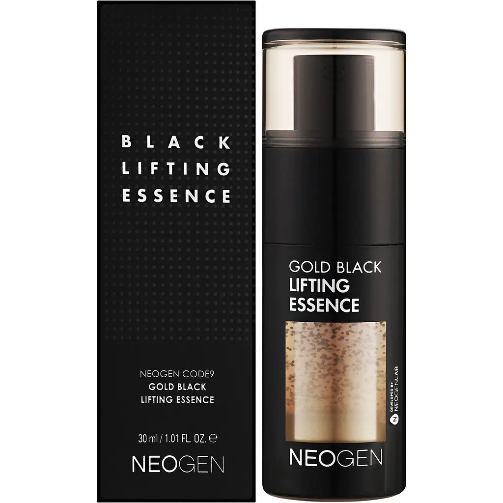Есенція для обличчя Neogen Dermalogy Code 9 Gold Black Essence Renewal преміальна з додаванням золота 30 мл  - фото 2