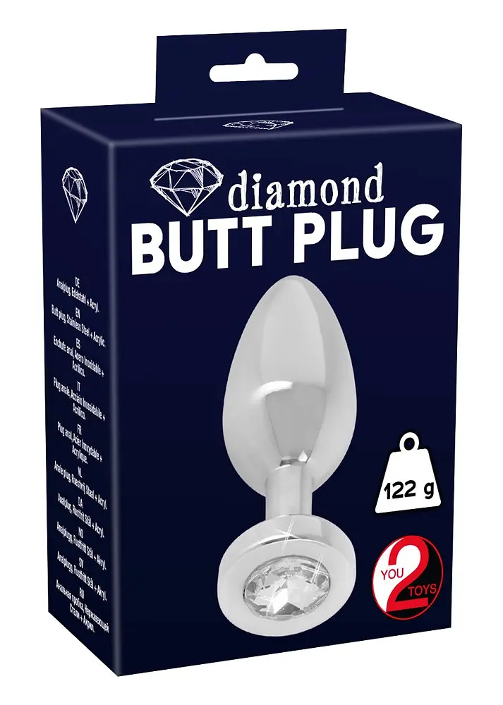 Анальний корок з каменем Jewel Buttplug Small - фото 2
