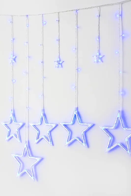 Гірлянда Xmas STAR CURTAIN 12 BlueЗіркиXPRO3M*80CM*50CM (47678-8112_223) - фото 4