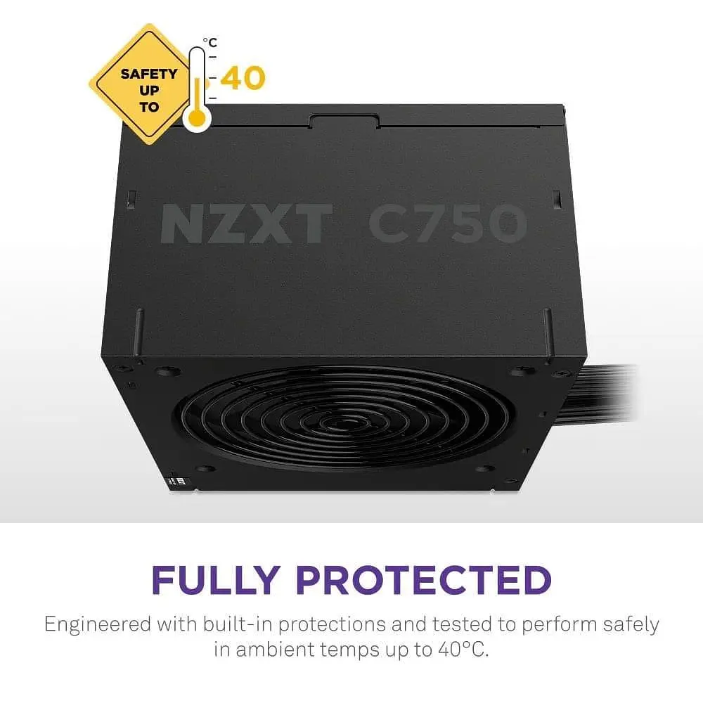 Блок живлення NZXT C750W ATX 3.1 80+ Bronze Black (PA-7B3BB-EU) - фото 7