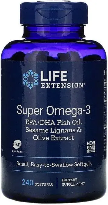 Омега-3 Life Extension Super Omega-3 240 капс