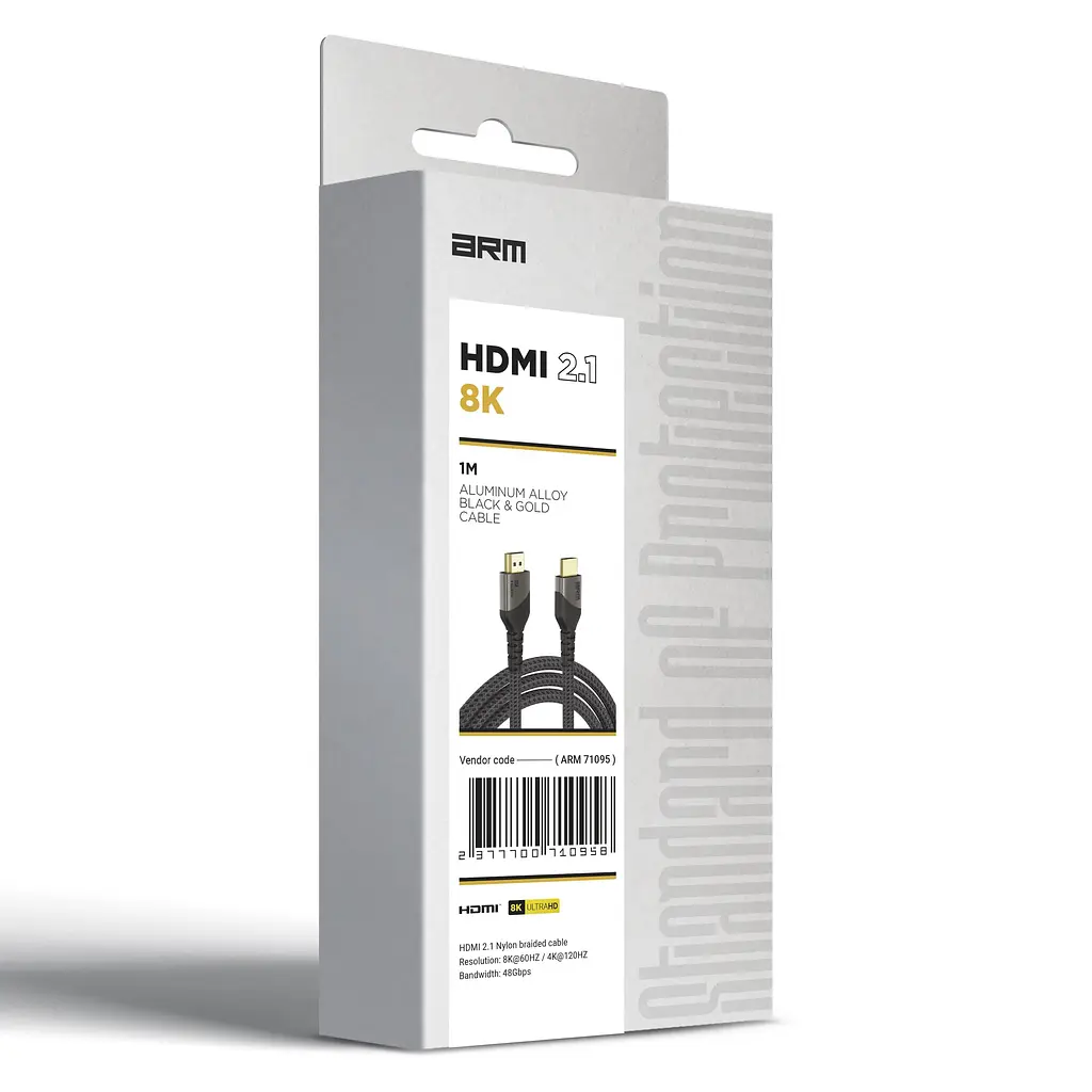 Кабель Armorstandart HDMI-HDMI V 2.1 1 м (ARM71095) - фото 3
