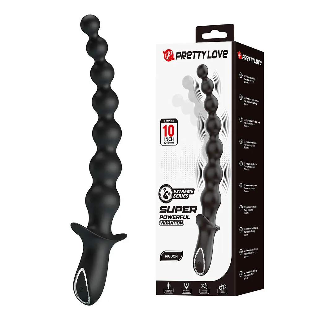 Анальный вибратор Pretty Love Dedron 26 см (черный) - фото 8
