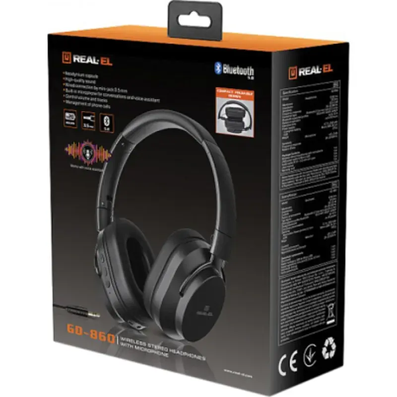 Навушники REAL-EL GD-860 Black (EL124100053) - фото 9