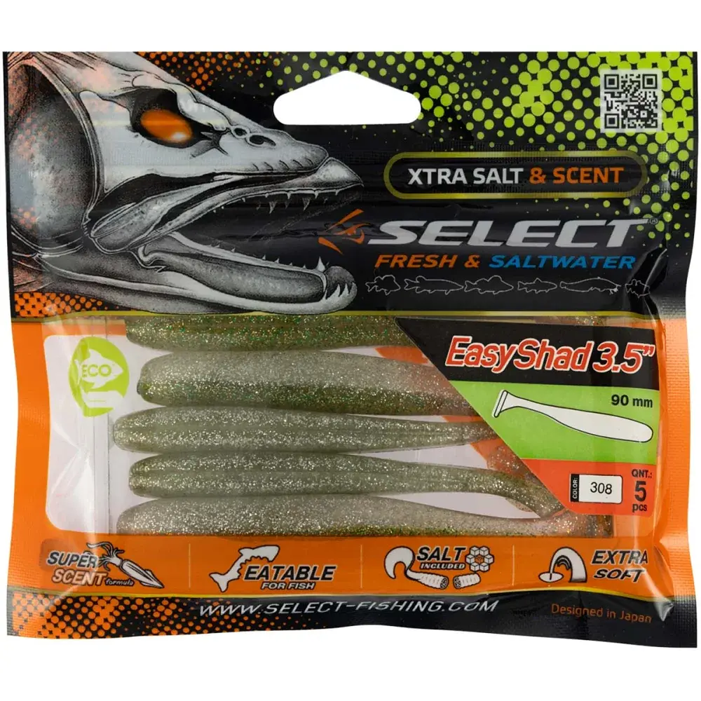 Силікон Select Easy Shad 3.5" #308 (5 шт/уп) - фото 2