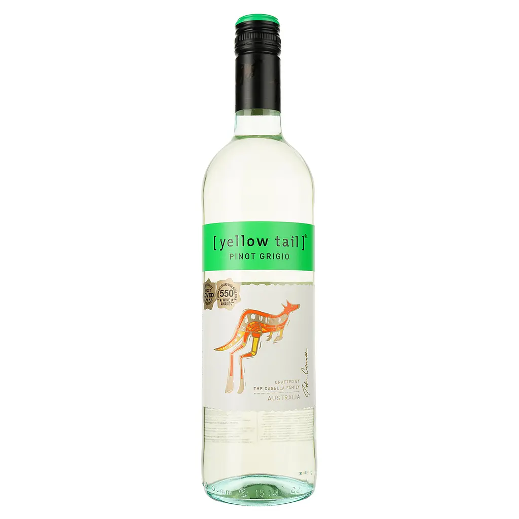 Упаковка вина Yellow Tail Pinot Grigio біле сухе 4.5 л (0.75 л x 6 шт.) - фото 2