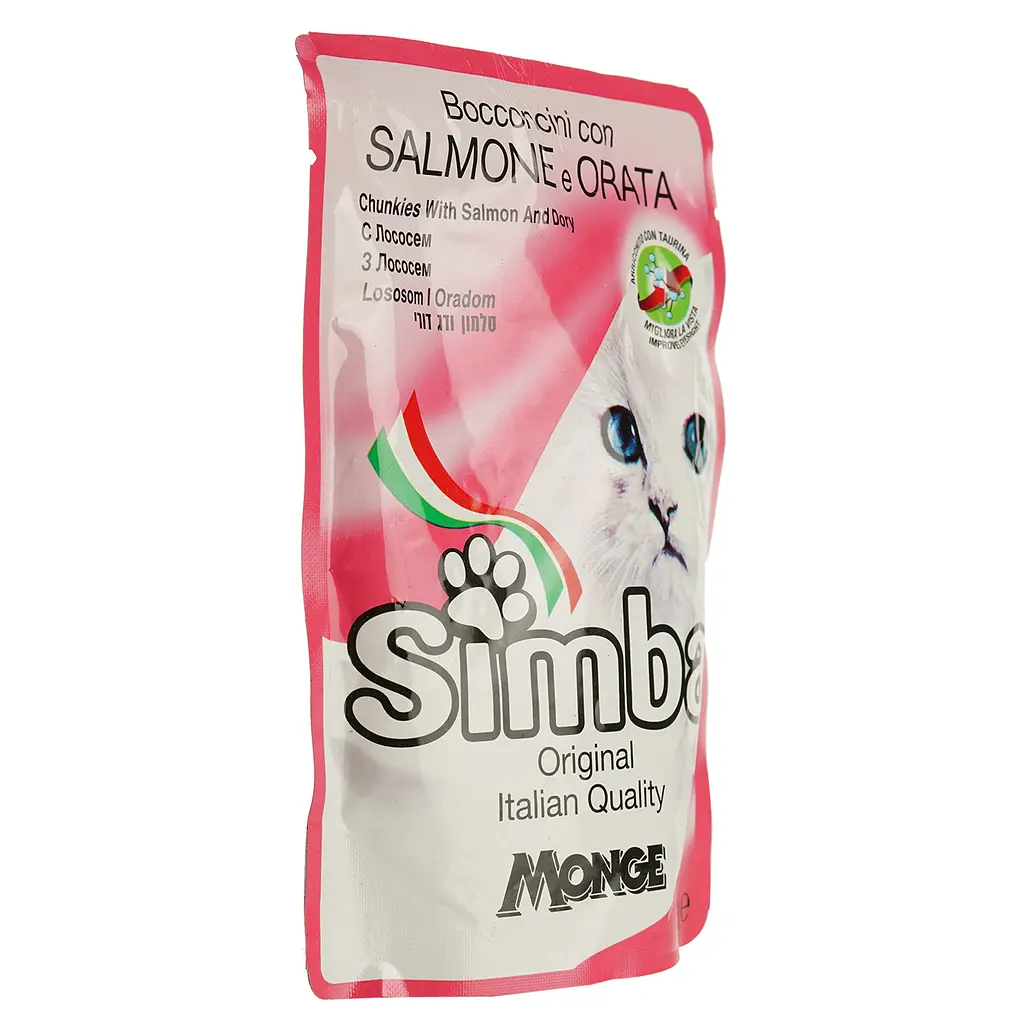 Вологий корм для котів Simba Cat Wet лосось та рибка дорі 100 г (70009379) - фото 2