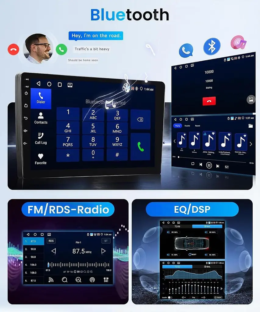 Автомагнітола Android 4/64 ГБ 9" для Audi A4/S4/RS4 B6 B7 8E 2000–2009, CarPlay Android Auto - фото 2