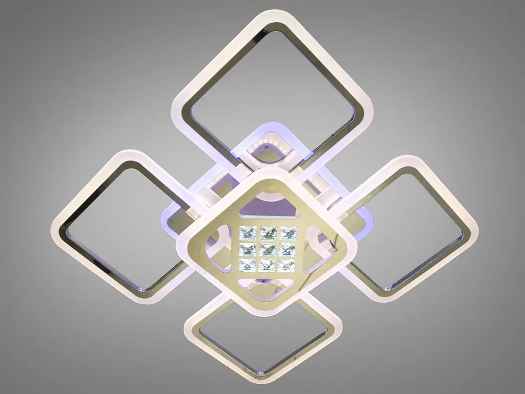 Світлодіодна люстра Diasha A8190/4+1HR LED 3color dimmer - фото 3