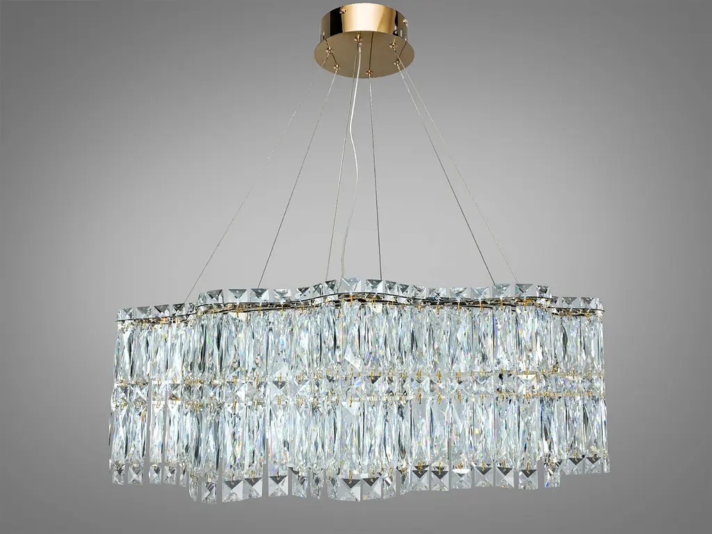 Підвісна кришталева люстра LED Diasha 576/800G, 125 Вт, 6875 лм, - фото 5