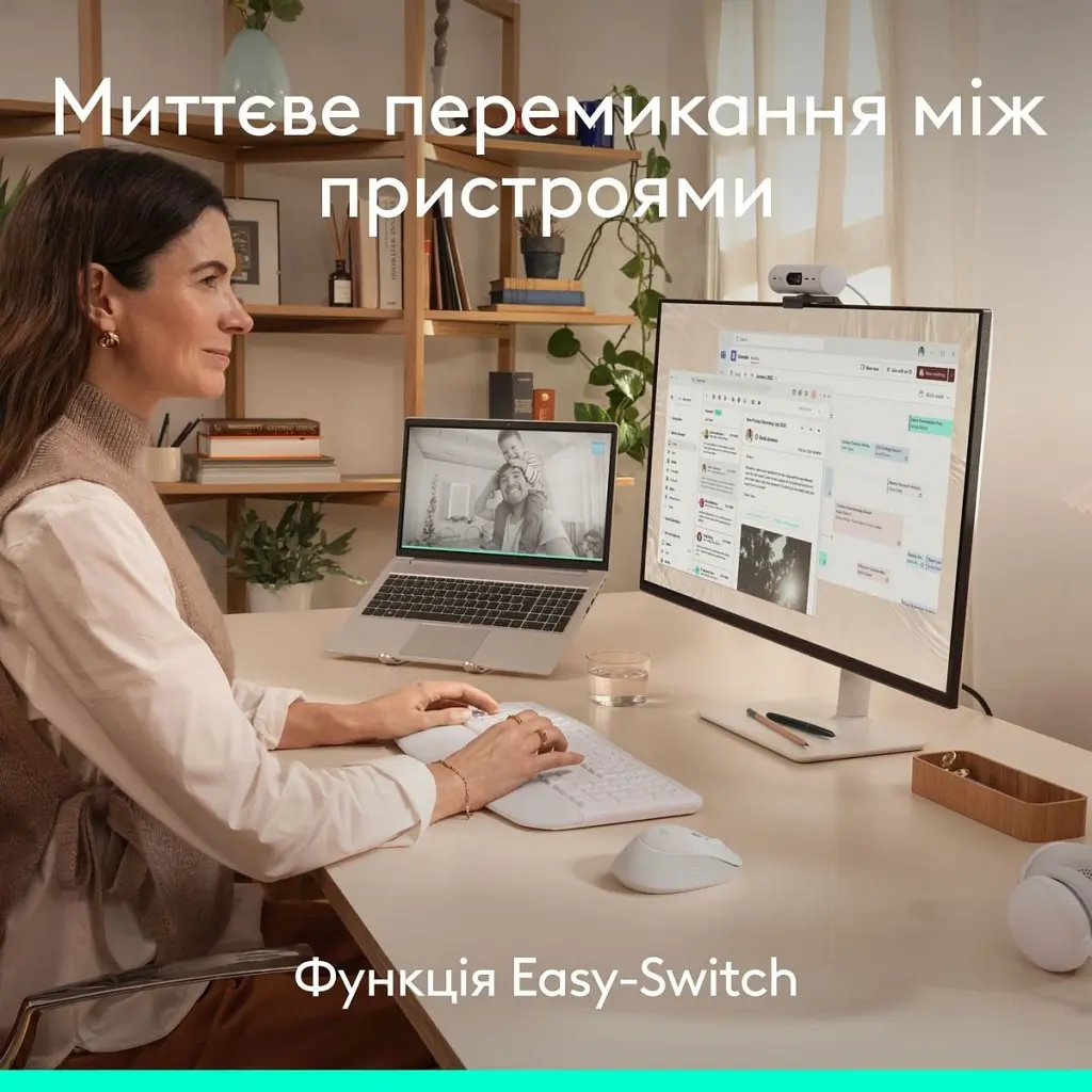 Мишка Logitech Signature Comfort Plus M850L Wireless/USB-C Off-White (910-007716) - фото 9