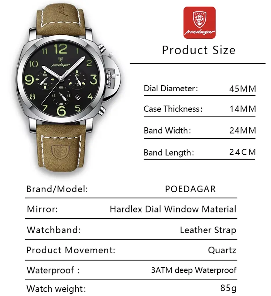 Годинник Poedagar Luminious - фото 9