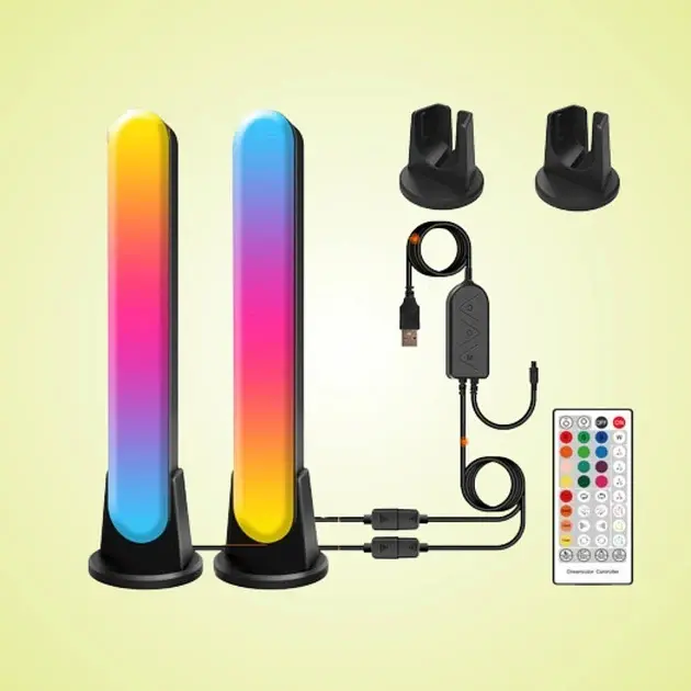 Розумні світлодіодні LED панелі RGB Smart Led Light Bar Bluetooth синхронізація з музикою - фото 2