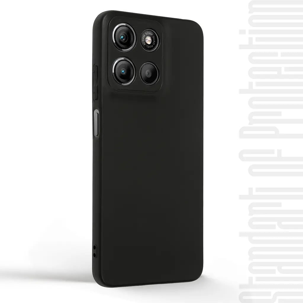 Чехол-накладка для смартфона Motorola G15/G15 Power/G17 Power 4G/G17 4G противоударный, силиконовый, термополиуретановый (ТПУ), с защитой камеры и корпуса, черный, защита всего корпуса, ArmorStandart (ARM91056) - фото 2