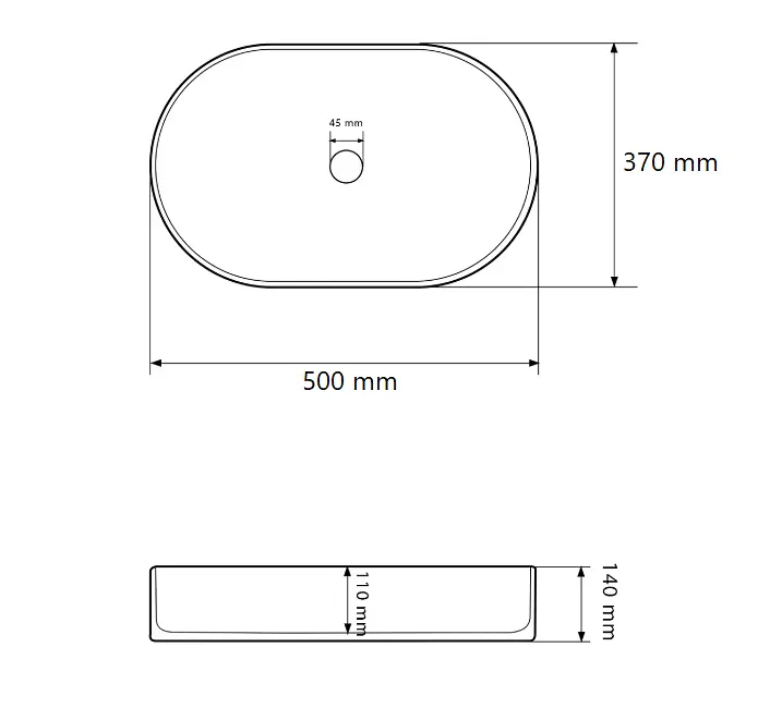 Умивальник VBI Verona 50 накладний 50x37 см granit glossy VBI-011332 - фото 5